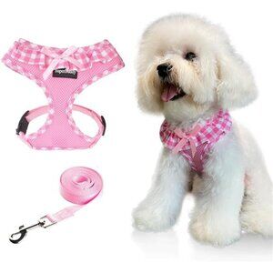 Upgraded Soft Mesh Dog Harness, Super Breathable Lightweight Pet Harnesses